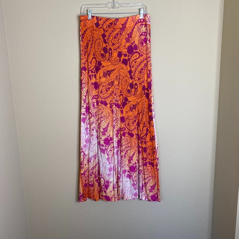 tommy bahama pull on midi skirt